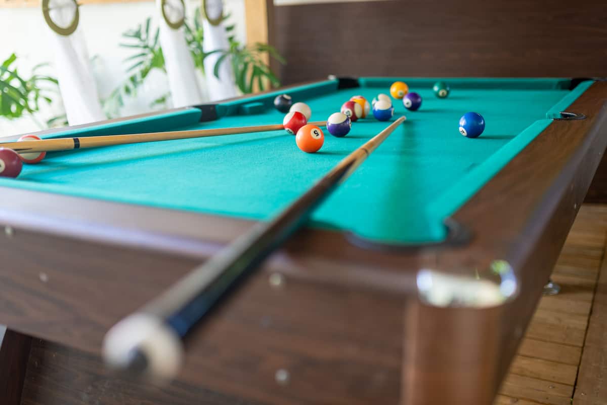 Billard dans la villa